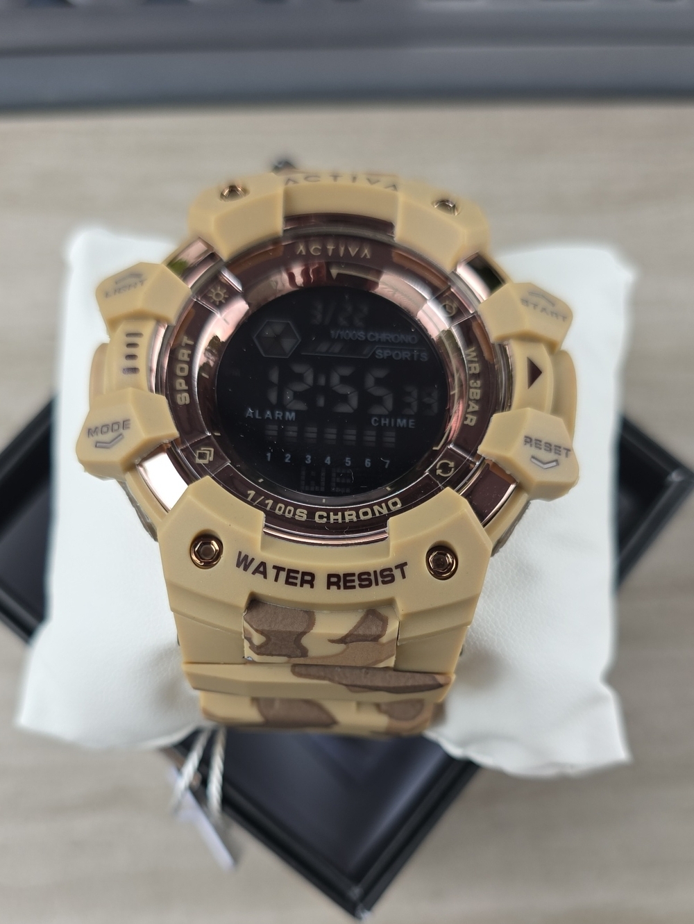 759. Activa X Invicta Digital Essentials Men's, Women's Watch - 50mm, Beige